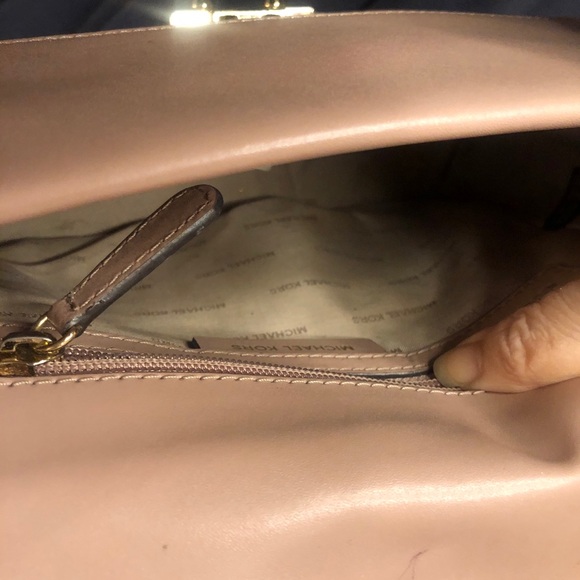 Michael Kors Red and Cream Satchel with Gold Hardware - Picture 8 of 16